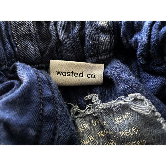 Wasted Co Mens Blue Bubble Pocket Short Made From Recycled Fabric One Of A Kind - Picture 5 of 7
